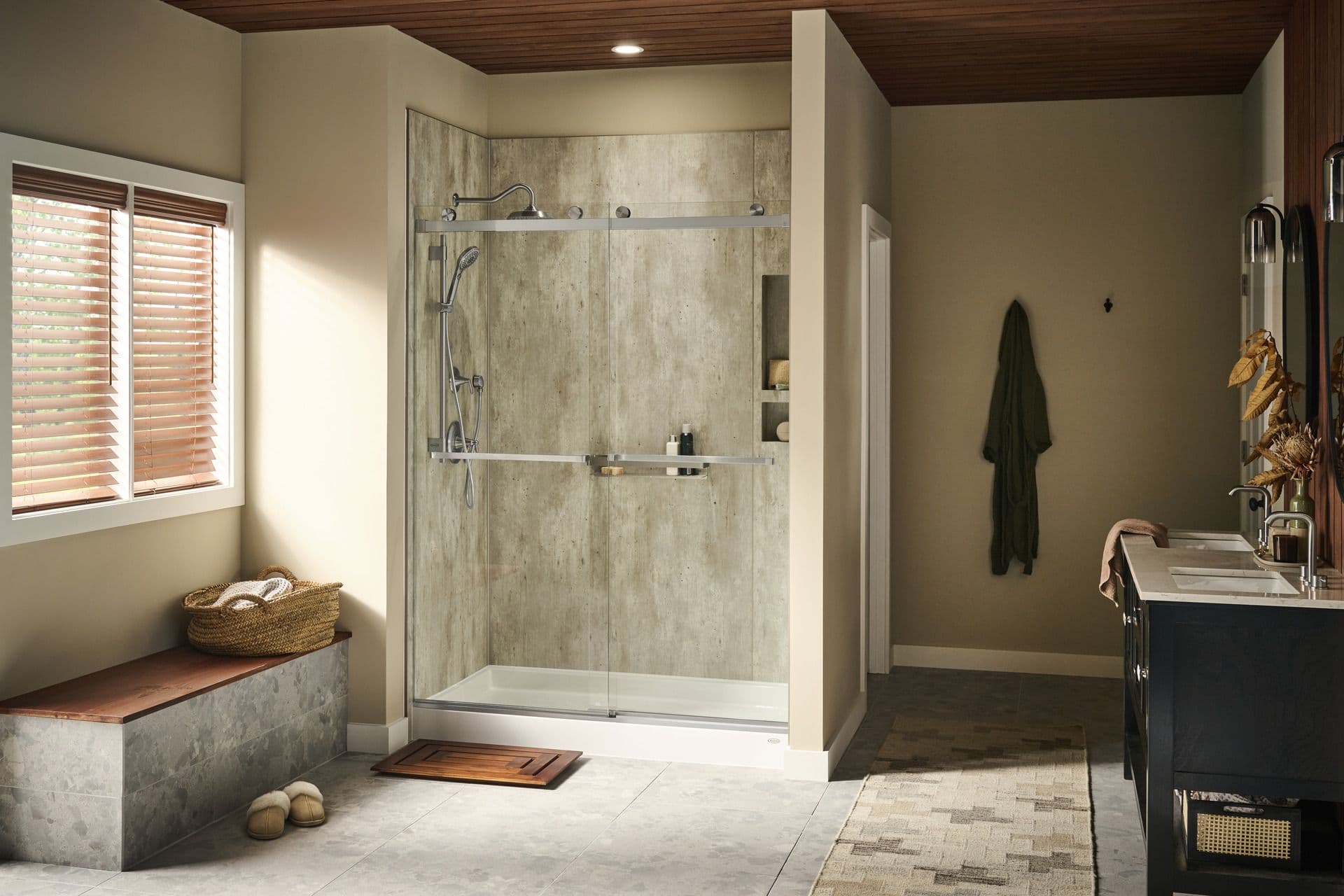 Stunning High End Shower Renovation On A Large Space image